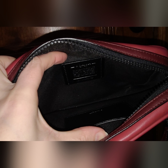 Coach Terrain Pouch Colorblock Signature Canvas Leather Pouch Bag Pu Unisex - Picture 7 of 12